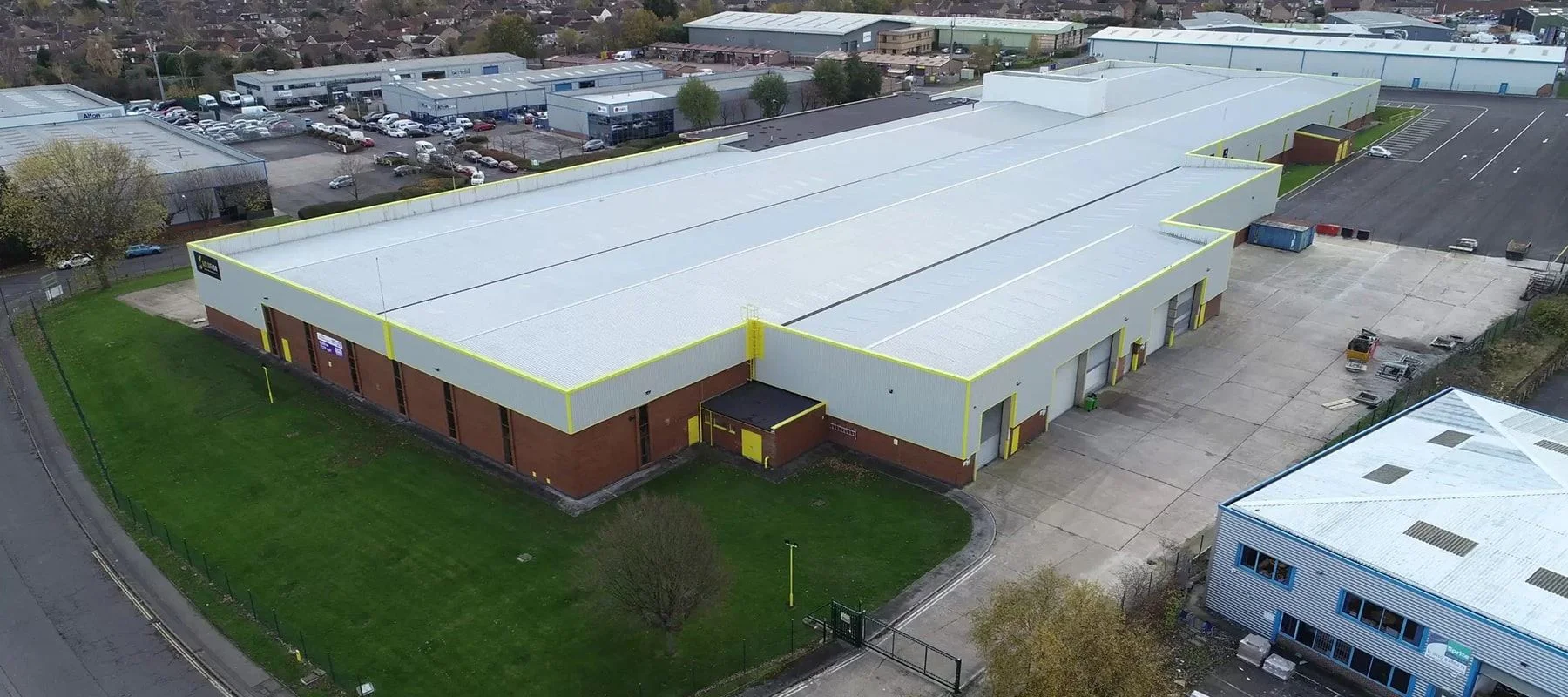 A steel building built by Hamilton Steel Buildings
