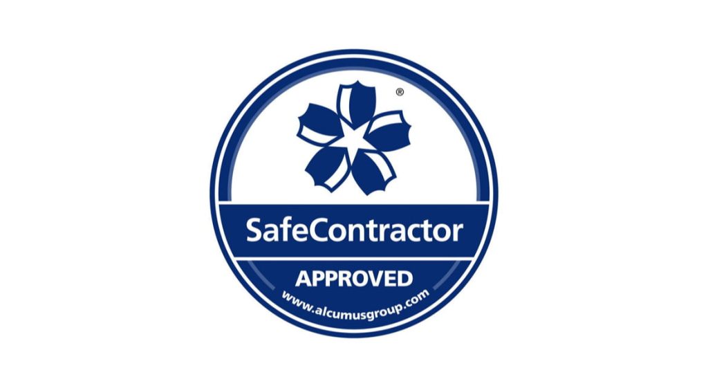 The SafeContractor accreditation logo.