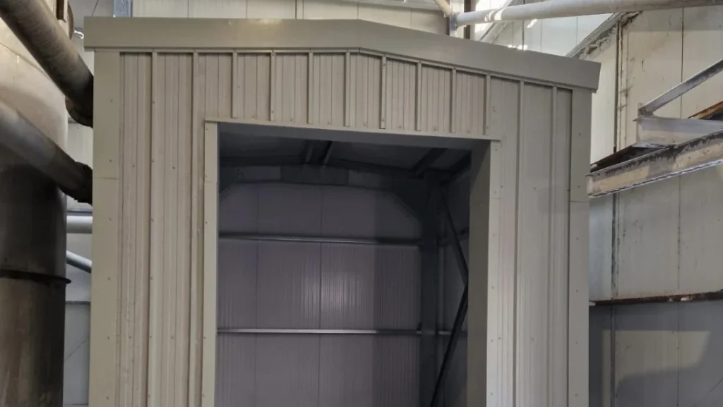 Storage compartment fitted inside the Essity UK Prudhoe facility