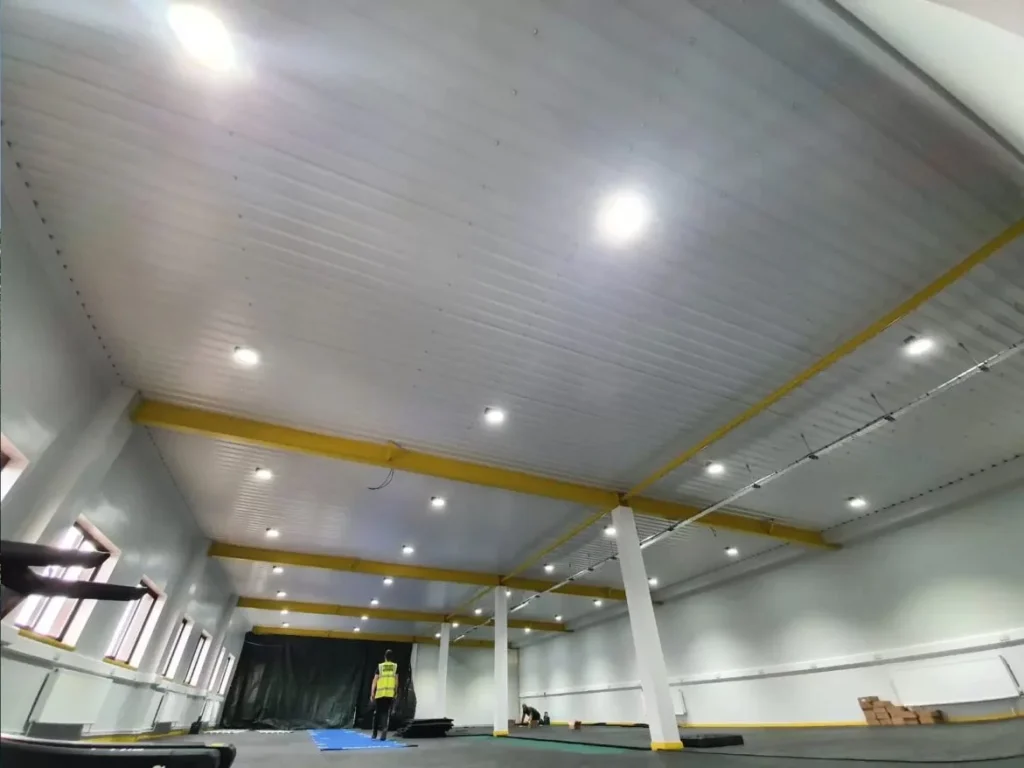Internal roof cladding installed for Goldfish Properties Ltd