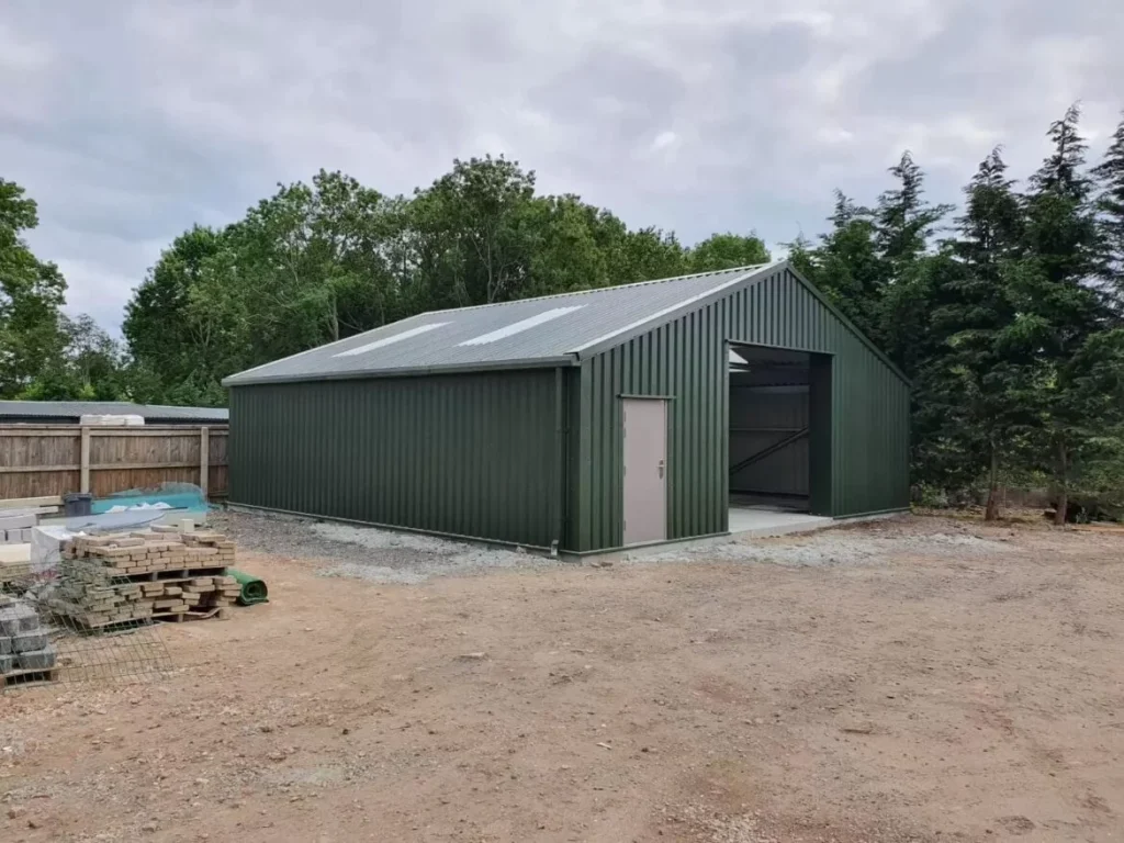Building 2 at Honour Landscapes with open bay and roof lights