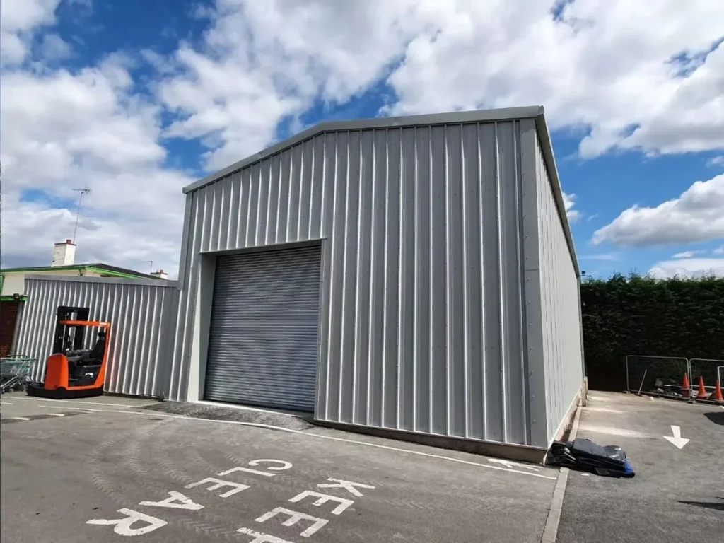 Steel building extension for Kalma Foods