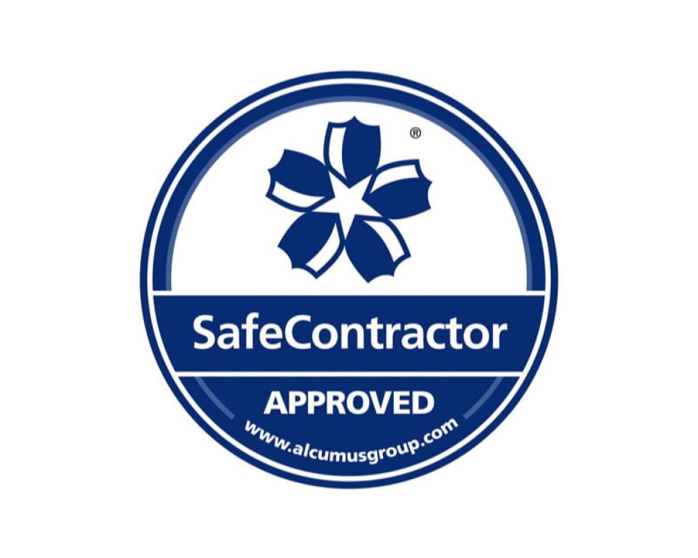The SafeContractor accreditation logo.