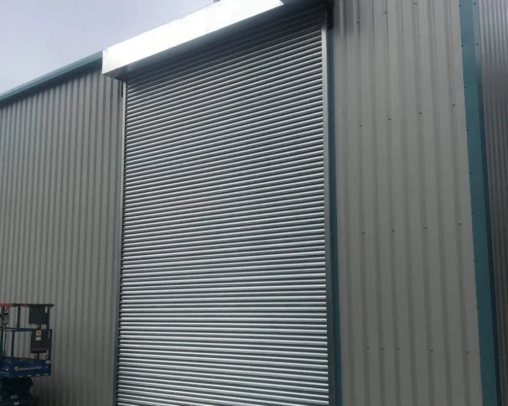 New roller shutter door and cladding for Oil Salvage